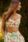 Sticky add to cart - Myria Print Tie-Strap Cropped Bustier Top