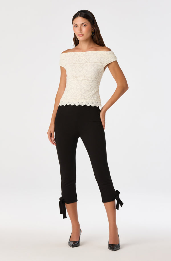 Myranda Lace Off-Shoulder Top - ASTR the Label