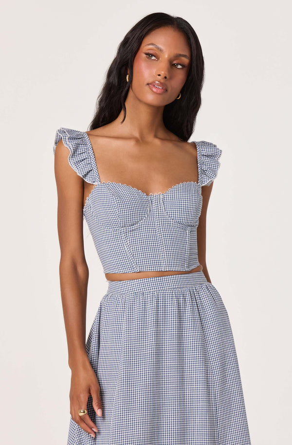 Wedelia Corset-Lace Bustier Top - ASTR the Label