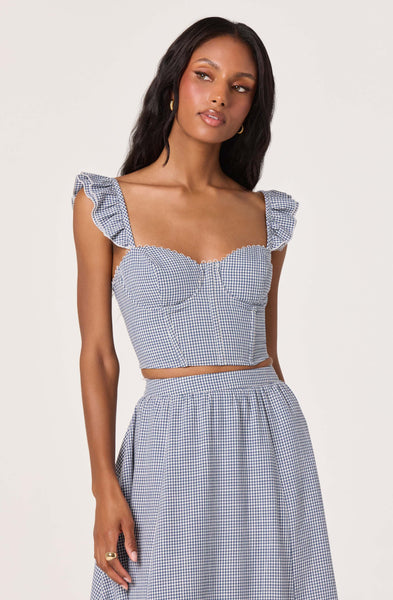 Wedelia Corset-Lace Bustier Top - ASTR the Label