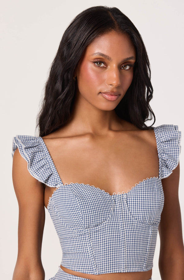 Wedelia Corset-Lace Bustier Top - ASTR the Label