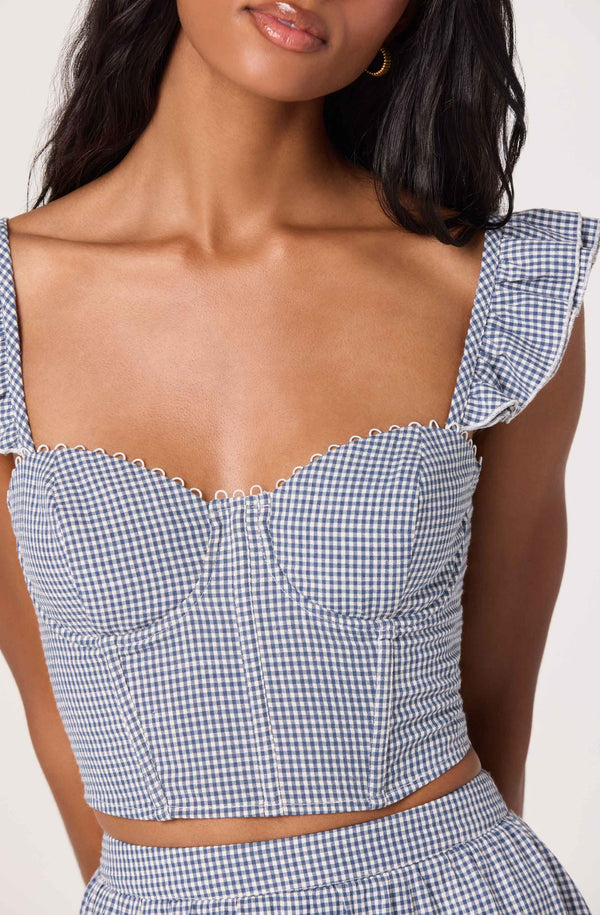 Wedelia Corset-Lace Bustier Top - ASTR the Label