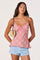 Sticky add to cart - Kirsten Plaid Lace Trim Top