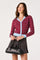 Sticky add to cart - Flavia Striped Collared Cardigan