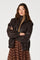 Sticky add to cart - Shayna Faux Leather Bomber Jacket