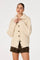 Sticky add to cart - Crystelle Cable Knit Funnel Collar Cardigan