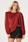 Sticky add to cart - Beatrice Satin Faux-Wrap Blouse