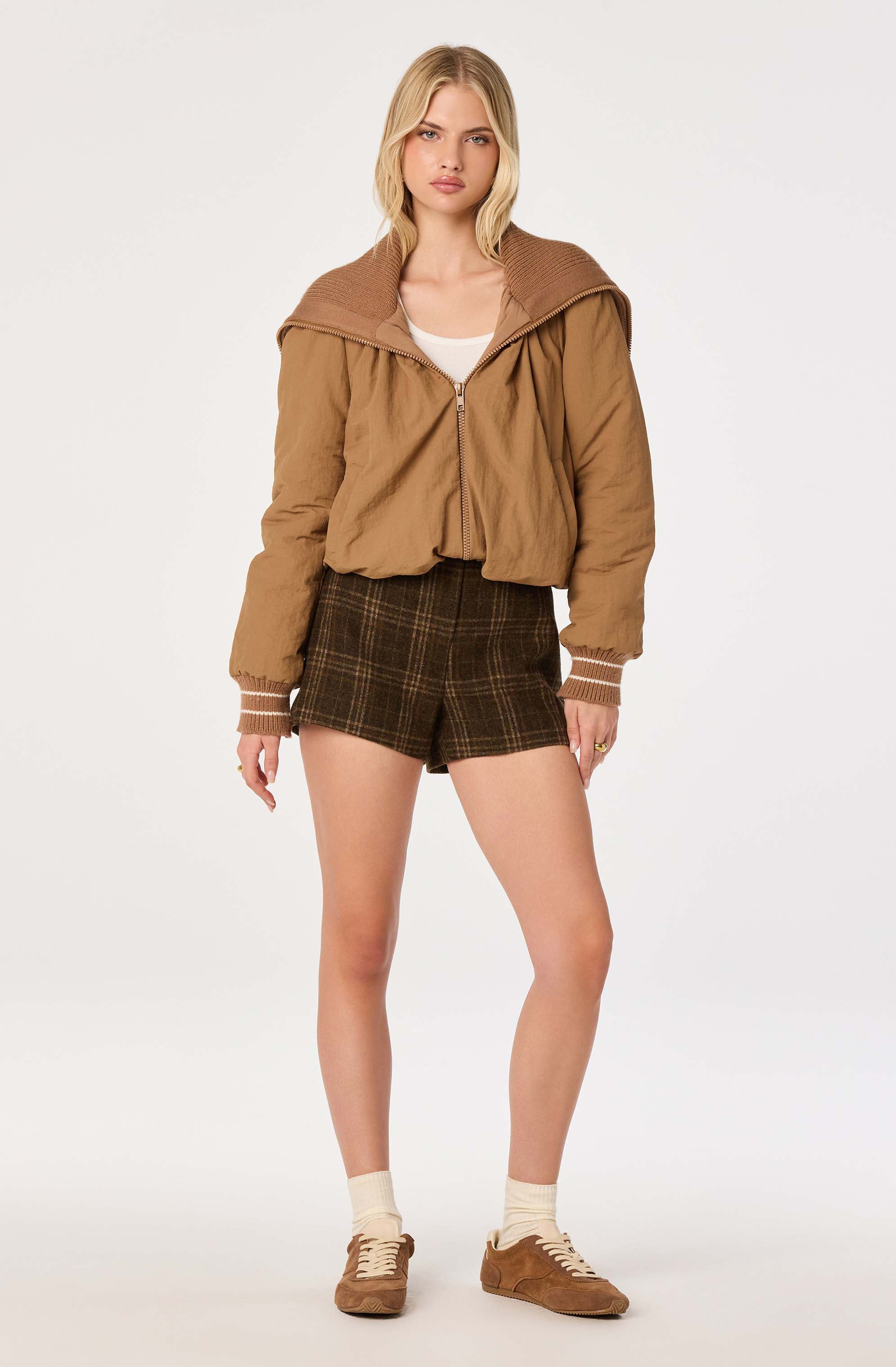 Casey Sailor Collar Puffer Jacket - ASTR the Label