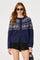 Sticky add to cart - Irene Fair Isle Oversized Cardigan