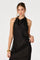 Sticky add to cart - Amira Satin Lace Trim Halter Top