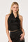 Sticky add to cart - Ivana Satin Cowl Halter Top