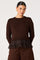 Sticky add to cart - Juliette Mixed Media Lace-Trim Sweater