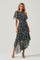 Sticky add to cart - Flutter Sleeve Floral Asymmetric Maxi Dress