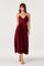 Sticky add to cart - Blythe Satin Plisse Midi Dress