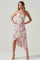 Giselle Floral Twist Front Midi Dress