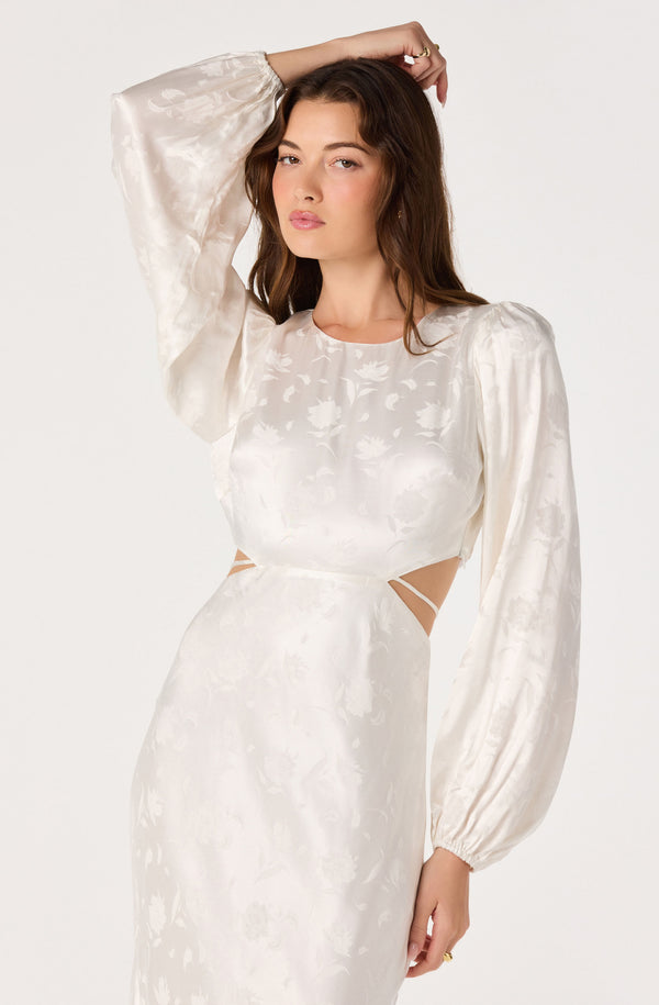 Quinn Floral Jacquard Maxi Dress - ASTR the Label