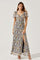 Sticky add to cart - Sweetheart Neck Floral Twist Bust Maxi Dress