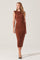 Sticky add to cart - Plisse Straight Neck Midi Dress
