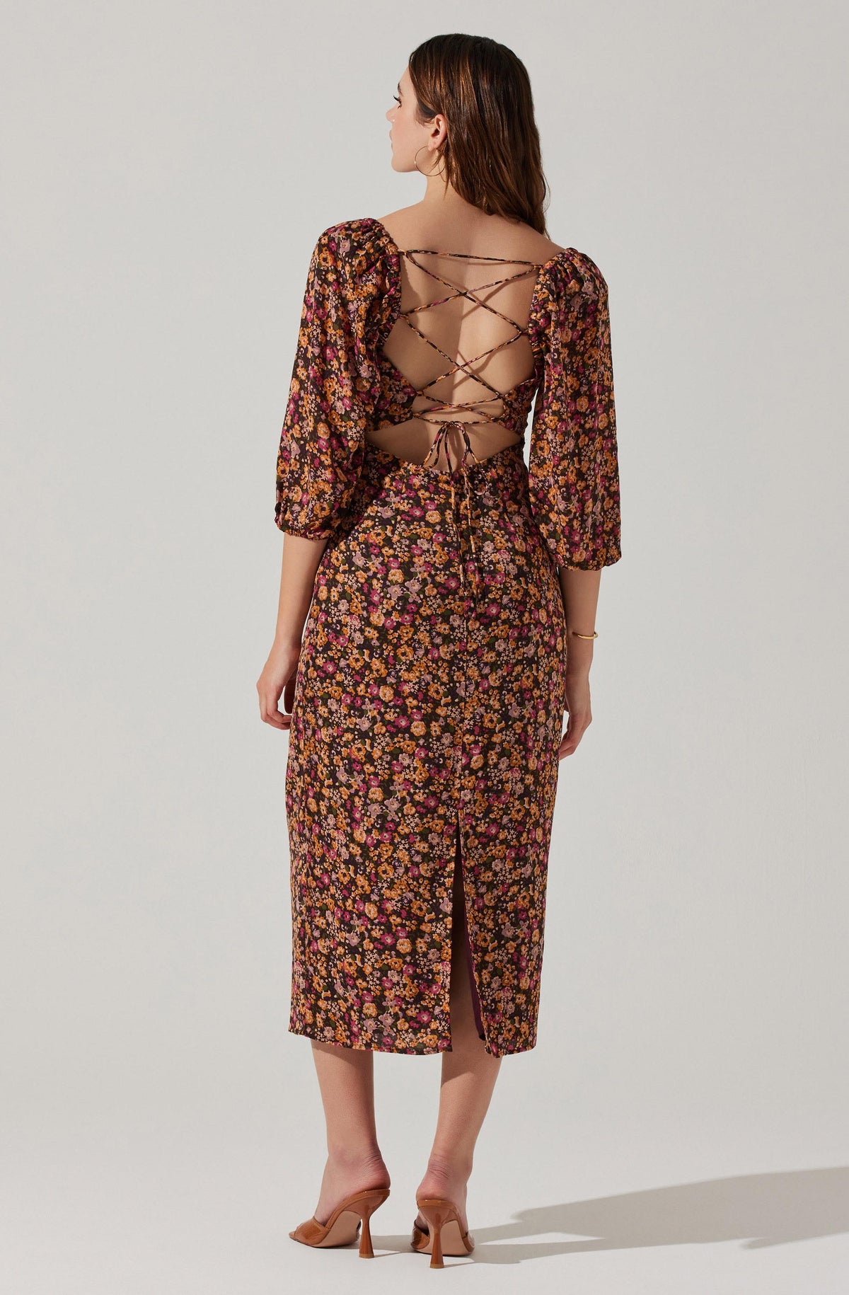 For Daytime Wear: Topshop Tall Printed Floral Midi Dress
