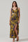 Cutout Ruched Maxi Dress