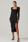 Square Neck Cutout Midi Dress