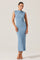 Sticky add to cart - Textured Mock Neck Midi Dress