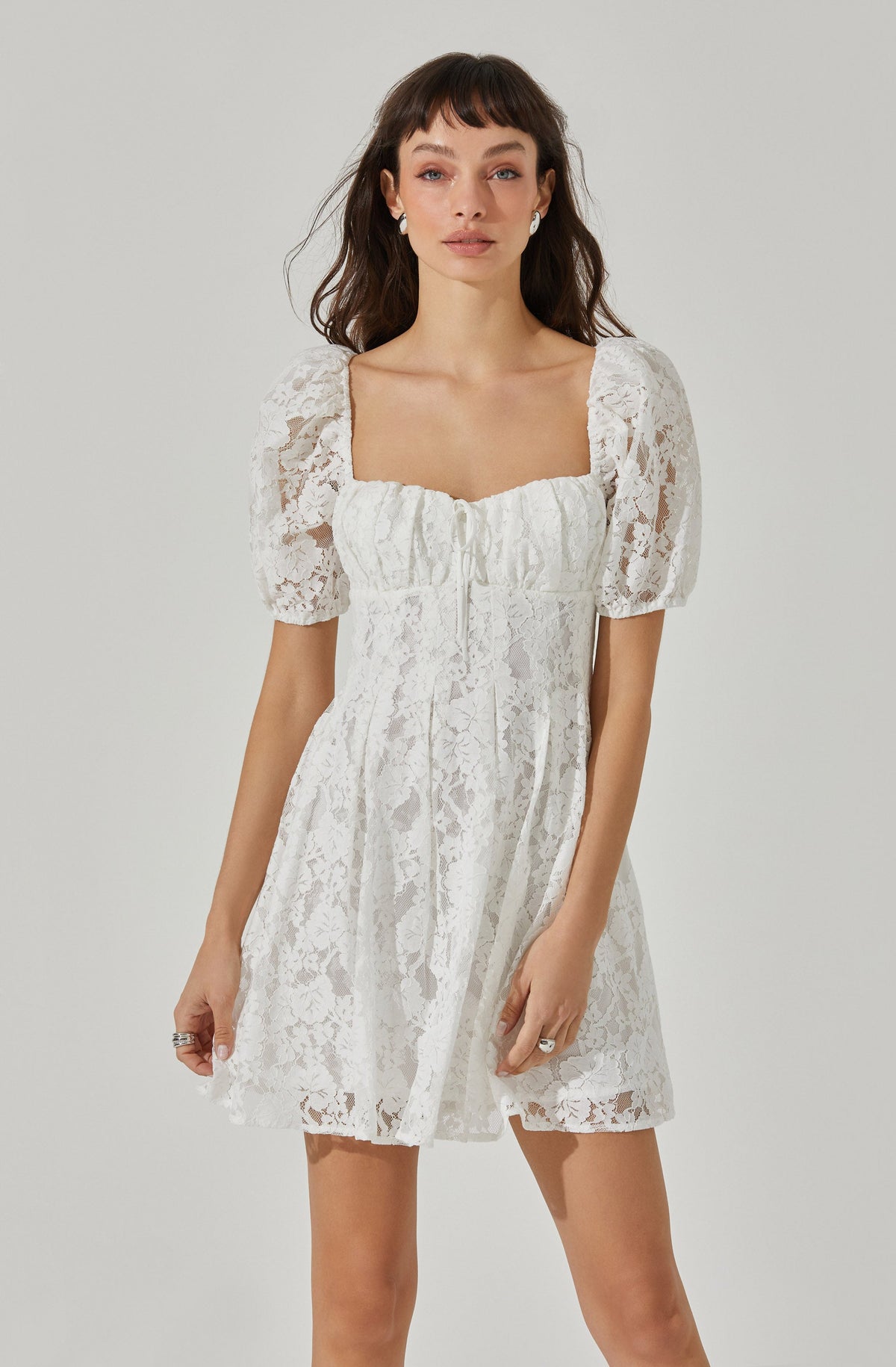 Floral Lace Mini Dress ASTR the Label