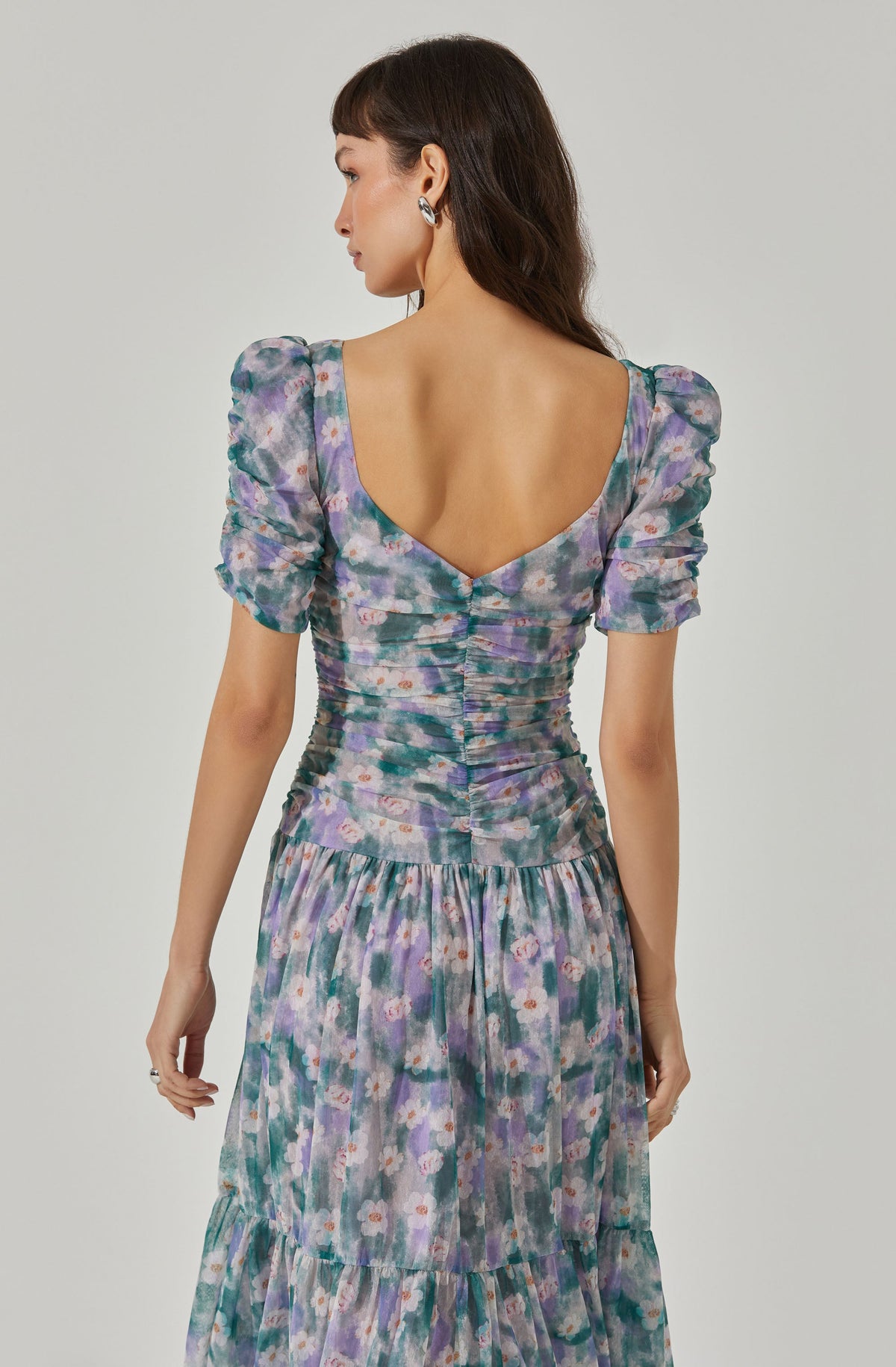 Sweetheart Floral Mesh Midi Dress – ASTR the Label