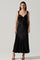 Sticky add to cart - Aeris Satin Lace Trim Maxi Dress