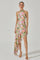 Sticky add to cart - Asymmetric Floral Halter Midi Dress