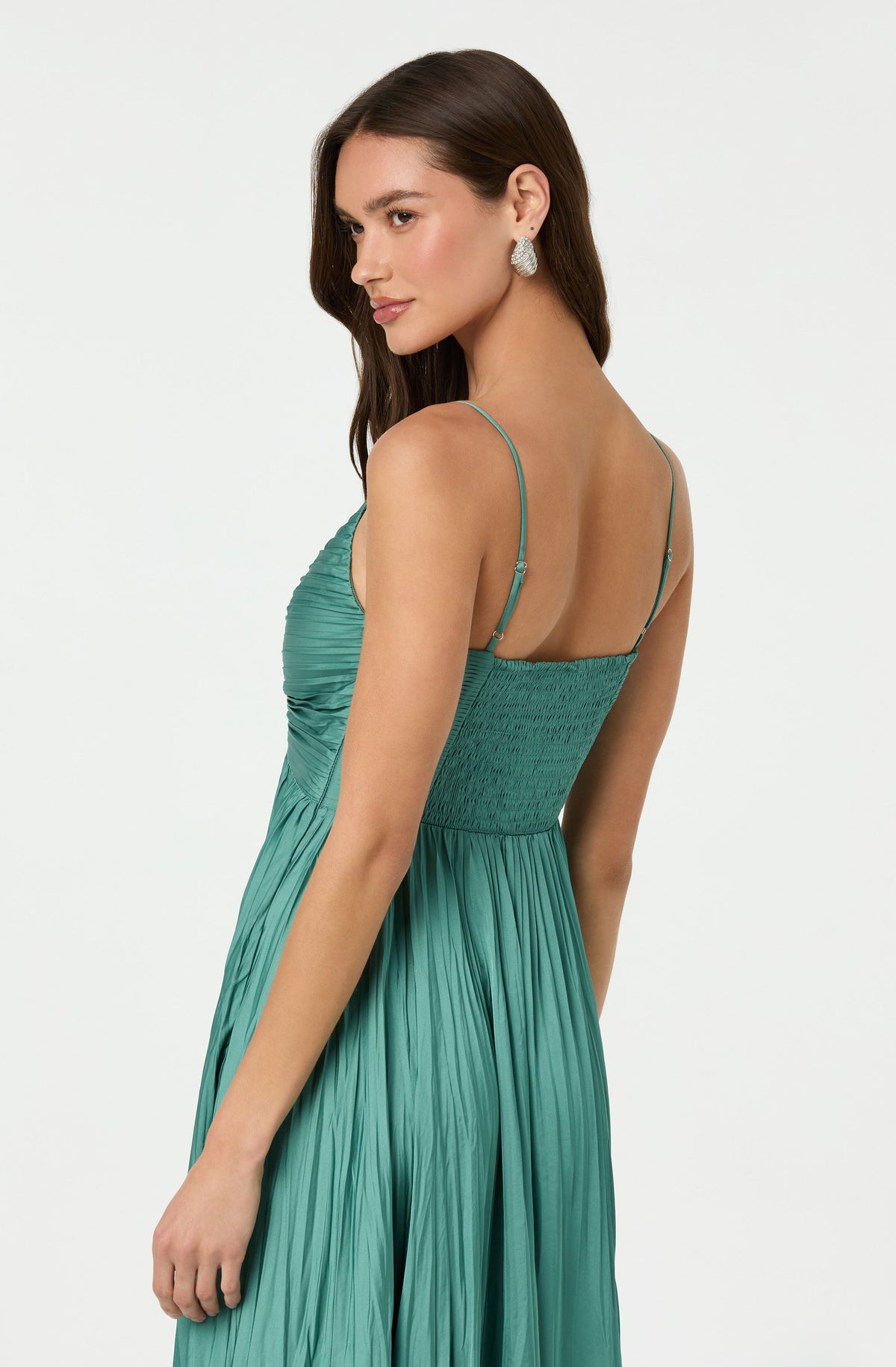 S oval pleats dress