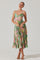 Sticky add to cart - Maeve Printed Pleated Midi Dress