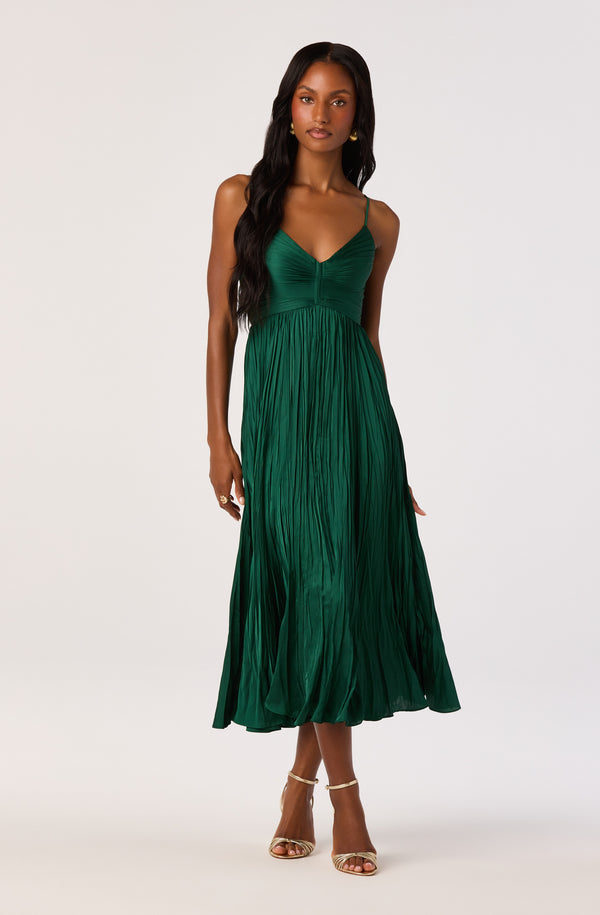 astr maeve pleated midi dress Fabric Type: JERSEY AND SATIN making this dress a Percy Knit Dress Men's US Size:7