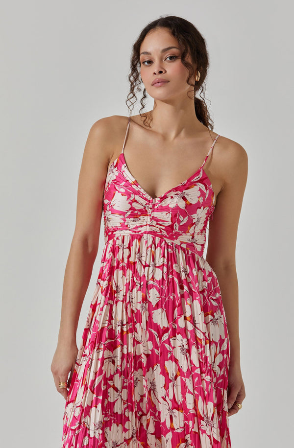 knee length dresses for ladies Maeve Pleated Midi Dress main image 0