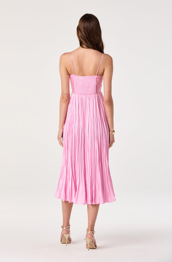 Maeve Pleated Midi Dress