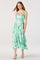 Sticky add to cart - Maeve Floral Pleated Satin Midi Dress