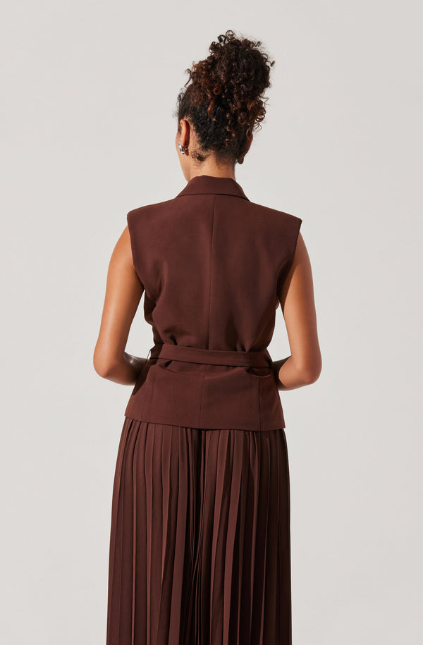 Mixed Media Vest Wrap Dress - ASTR the Label