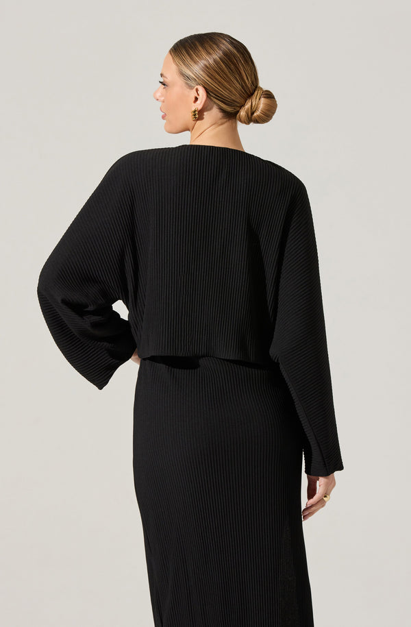 Ribbed Midi Dress & Shrug Set - ASTR the Label Ribbed Midi Dress & Shrug Set - ASTR the Label
