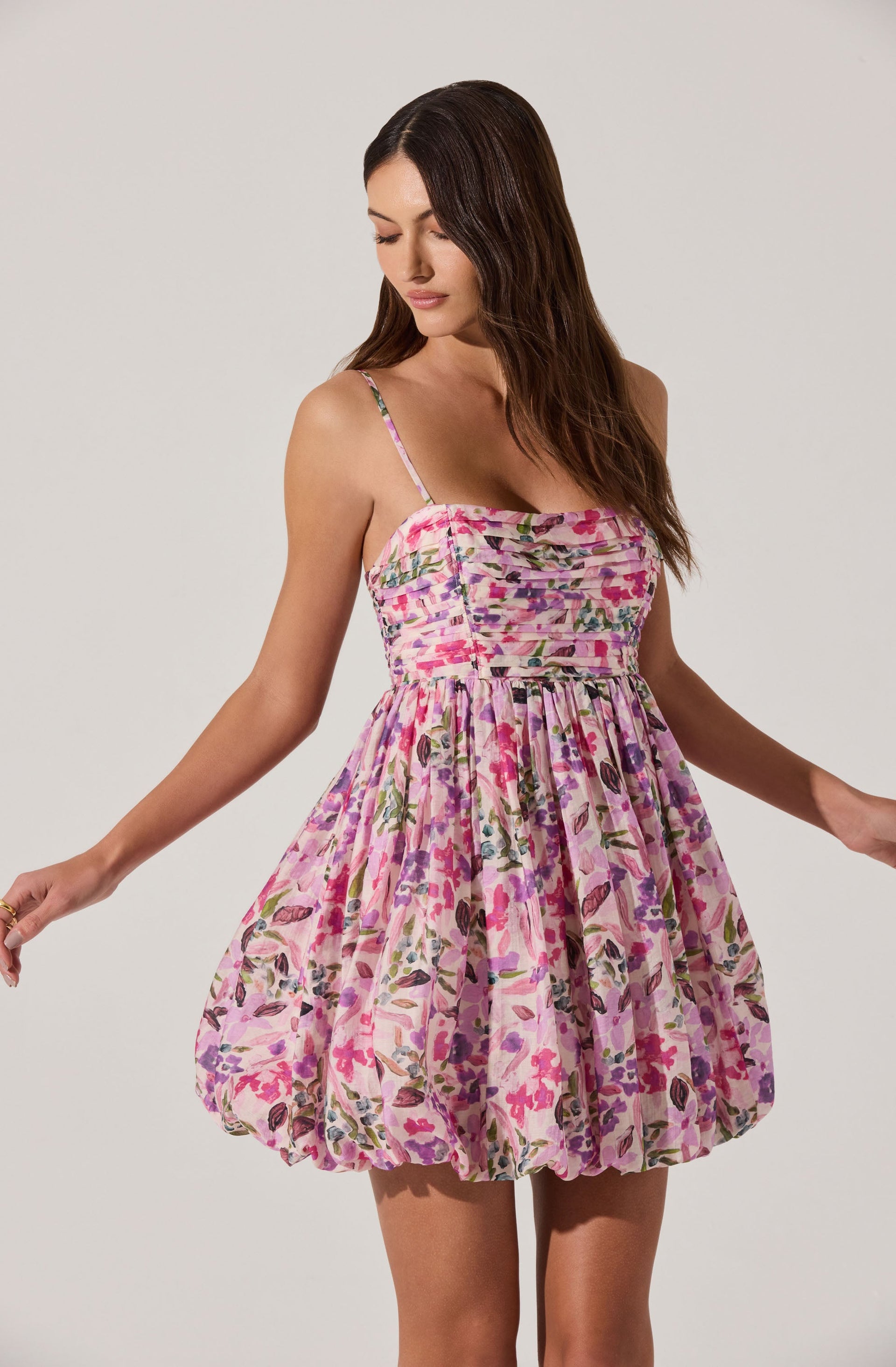 Bubble Floral Mini Dress
