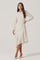 Sticky add to cart - Long Sleeve Asymmetrical Hem Dress
