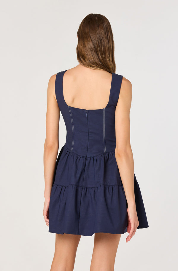 tiered short sleeve dress astr the label ASTR the label womens Astr Women's Angeles Dress, Black, Medium US at Amazon Women's Clothing store