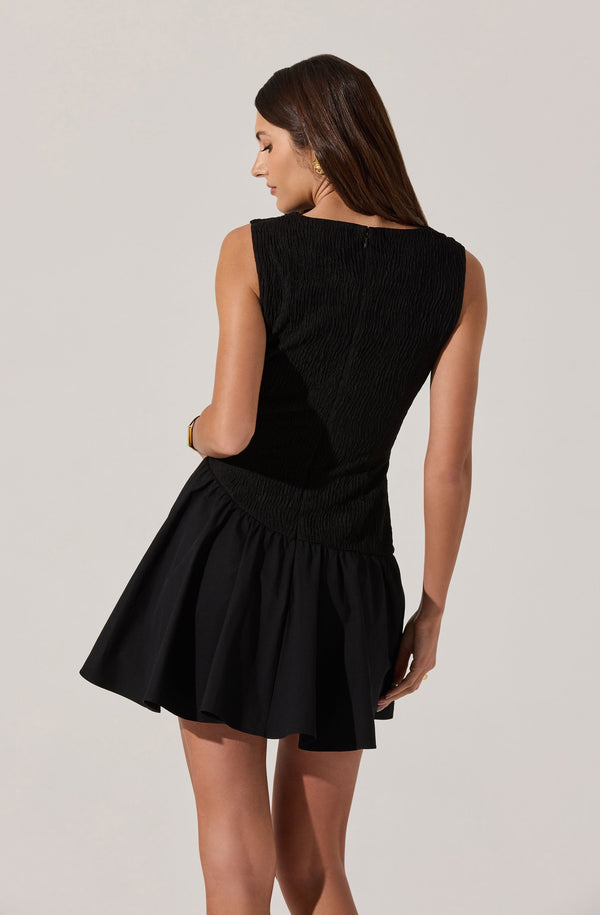 calvin klein illusion-sleeve a-line dress Paris Black Hot Fix Cowl Neck Mini Dress