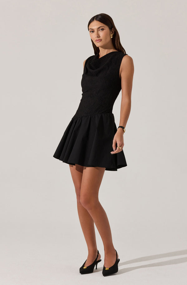 knee length dresses for ladies Marysia | Crochet Mini Dress in Black
