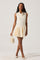 Sticky add to cart - Cowl Neck Mixed Media Mini Dress