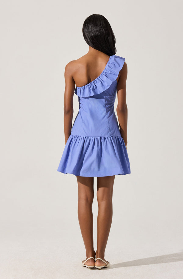 One Shoulder Ruffle Mini Dress - ASTR the Label One Shoulder Ruffle Mini Dress - ASTR the Label
