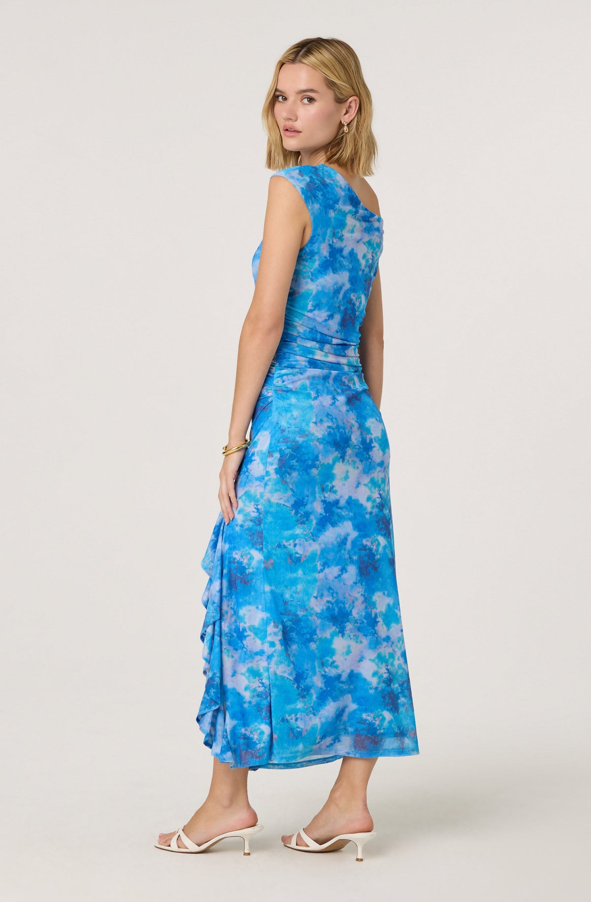 Off Shoulder Ruffle Midi Dress– ASTR the Label
