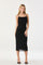 Sticky add to cart - Embellished Rhinestone Ruched Midi Dress