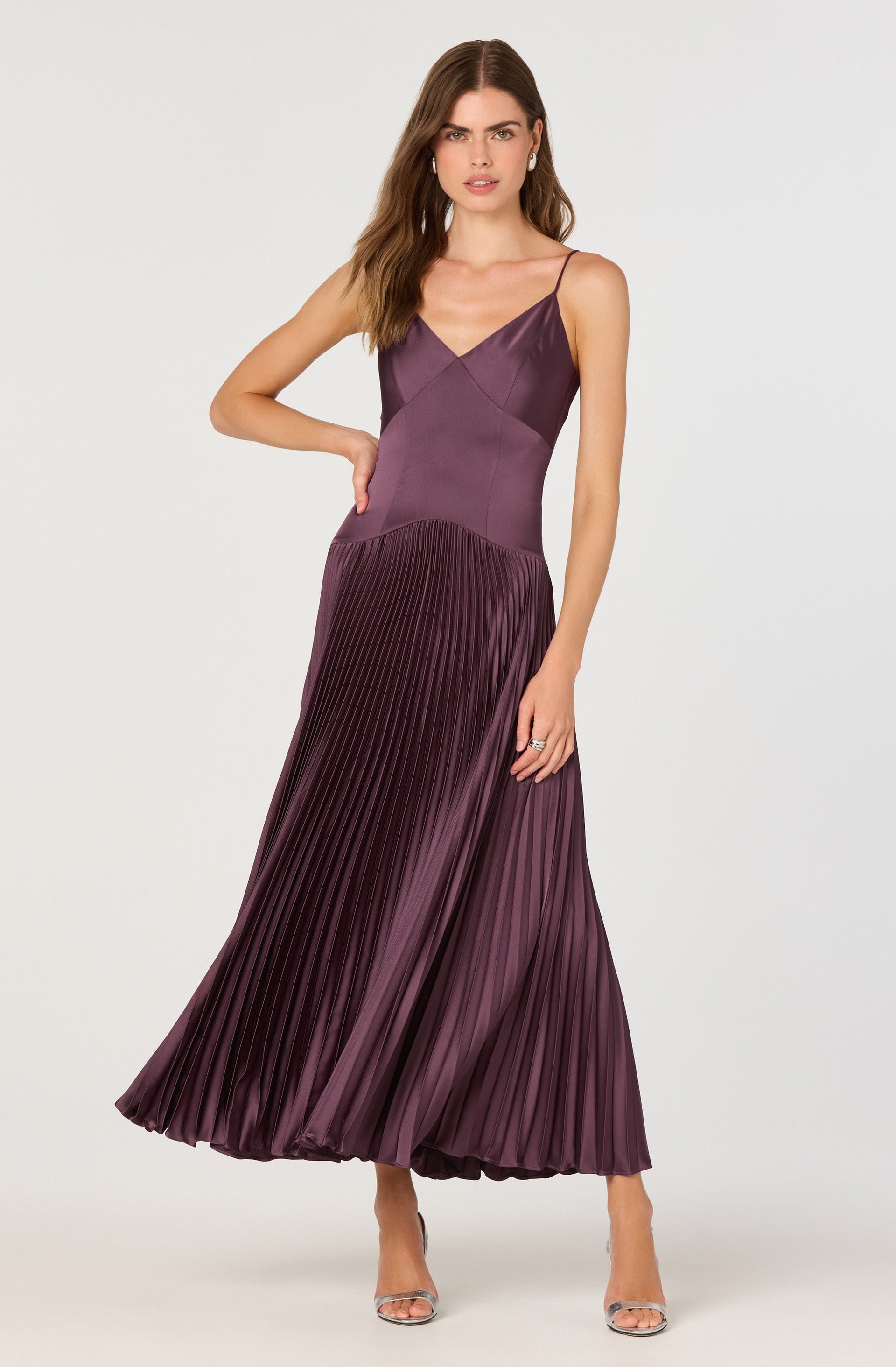 Pleated Drop Waist Maxi Dress - ASTR the Label Pleated Drop Waist Maxi Dress - ASTR the Label