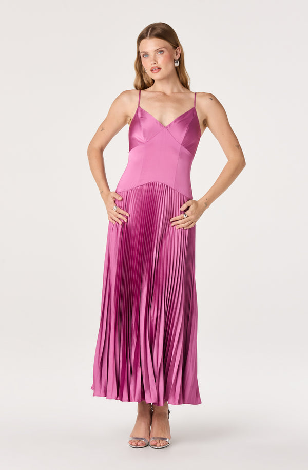 strapless open back dress Paloma One Shoulder Knit Maxi Dress with Flowers main image 1