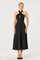 Sticky add to cart - Satin Crossover Halter Midi Dress